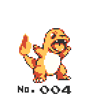 The Yellow edition Charmander.